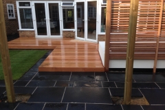 High gloss decking.