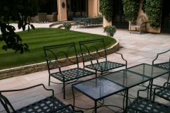 Garden seating area