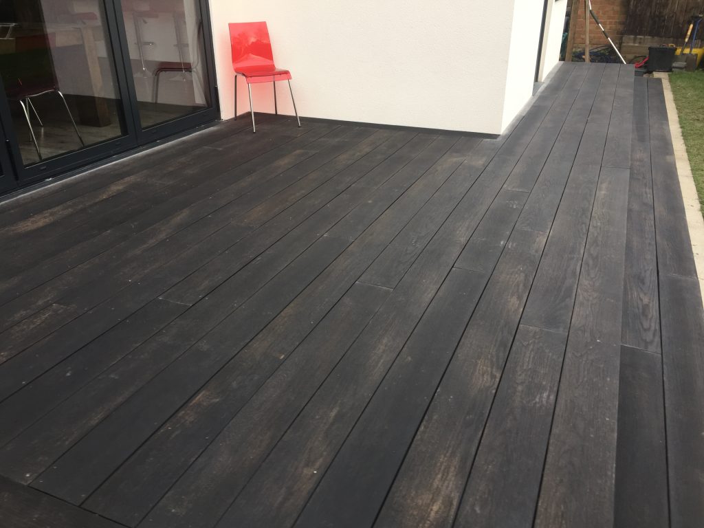 dark wood decking in maidenhead