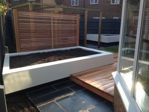 decking at home in Highgrove