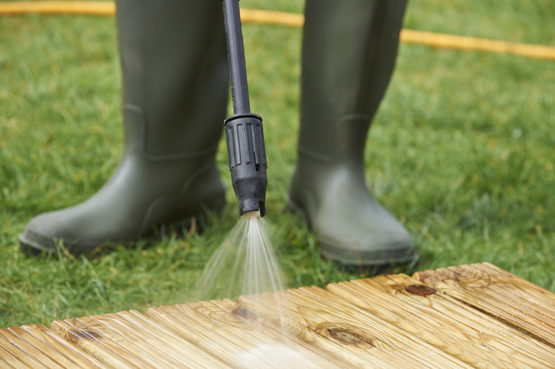 Cleaning decking